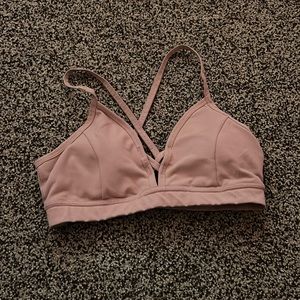 💕dusty pink sports bra; size S